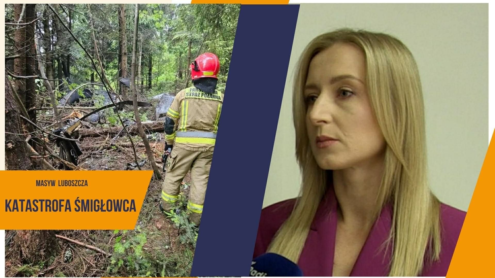 Przerwany lot nad Lubogoszczem. Prokuratura o wstępnych przyczynach katastrofy śmigłowca