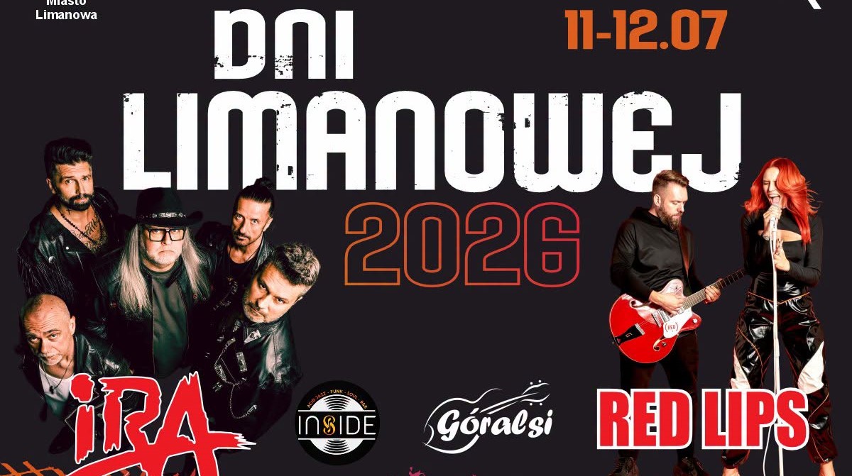 Już dziś warto zarezerwować weekend 11-12 lipca. Zaproszenie na Dni Limanowej