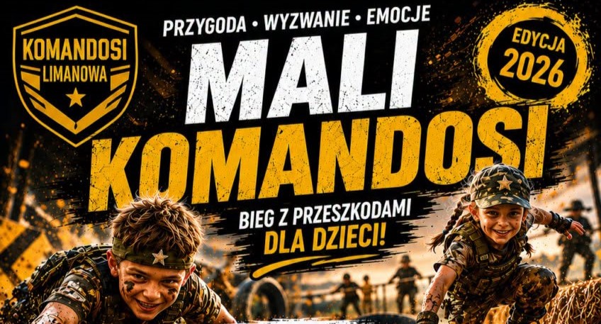 „Mali komandosi” – bieg z przeszkodami dla dzieci