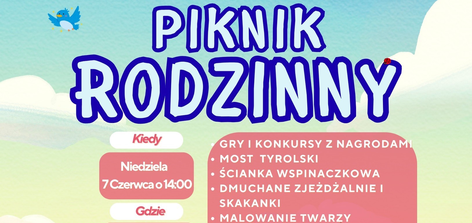 Zaproszenie na piknik rodzinny w Mszanie Dolnej
