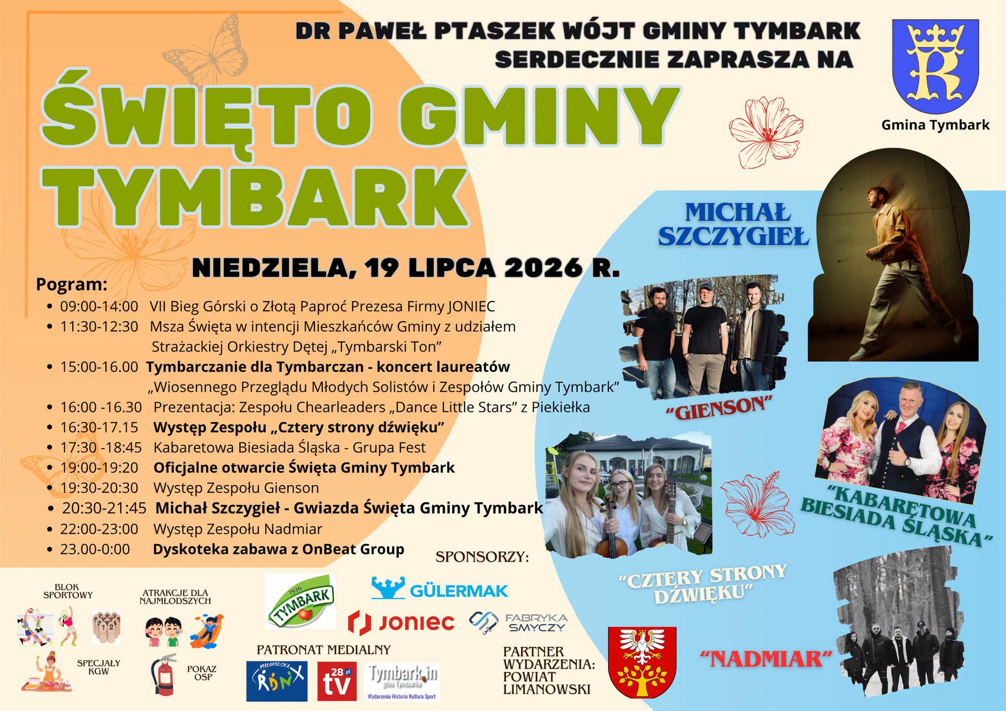 Zaproszenie na Święto Gminy Tymbark