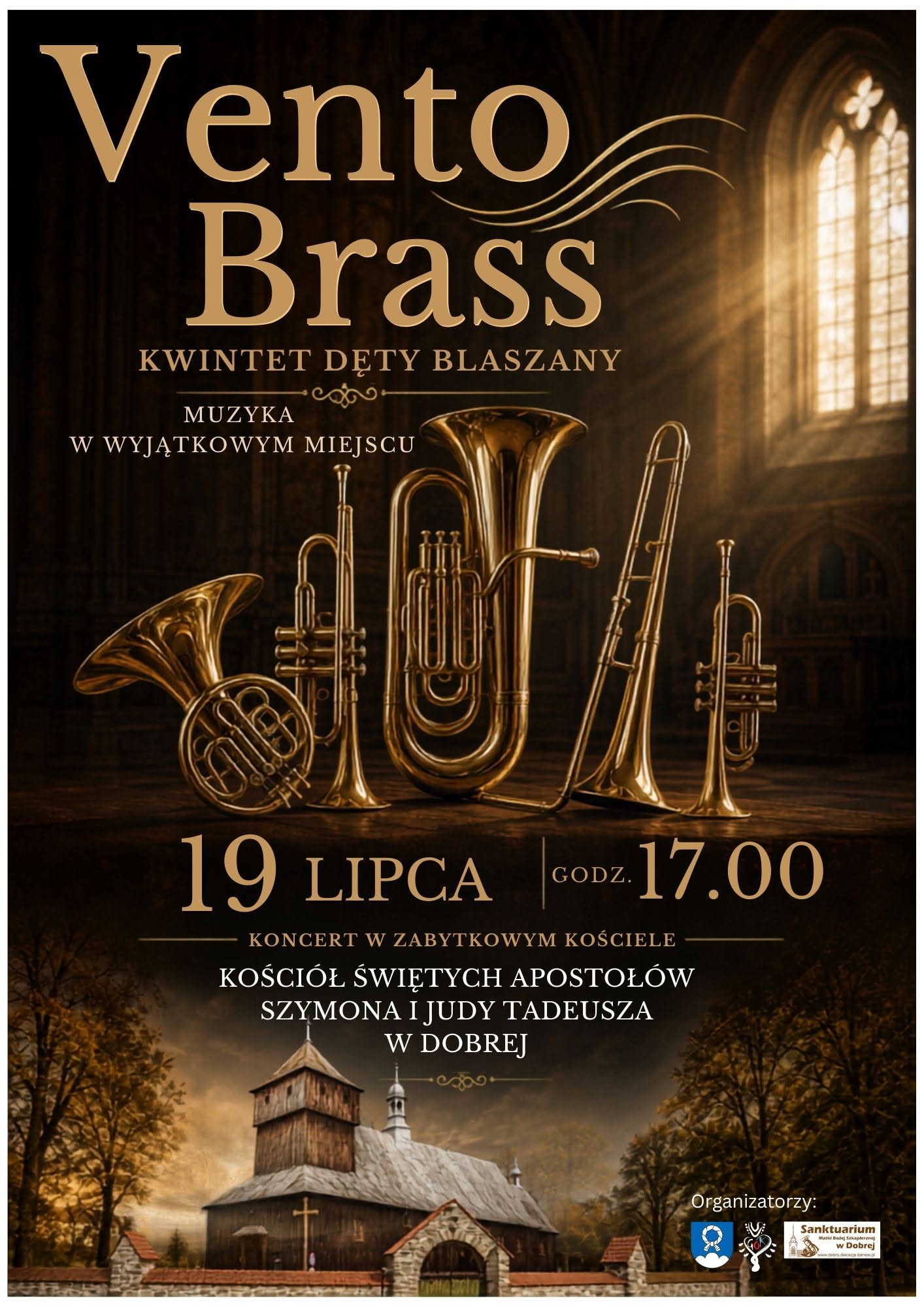 W Dobrej wystąpi kwintet dęty blaszany „Vento Brass”