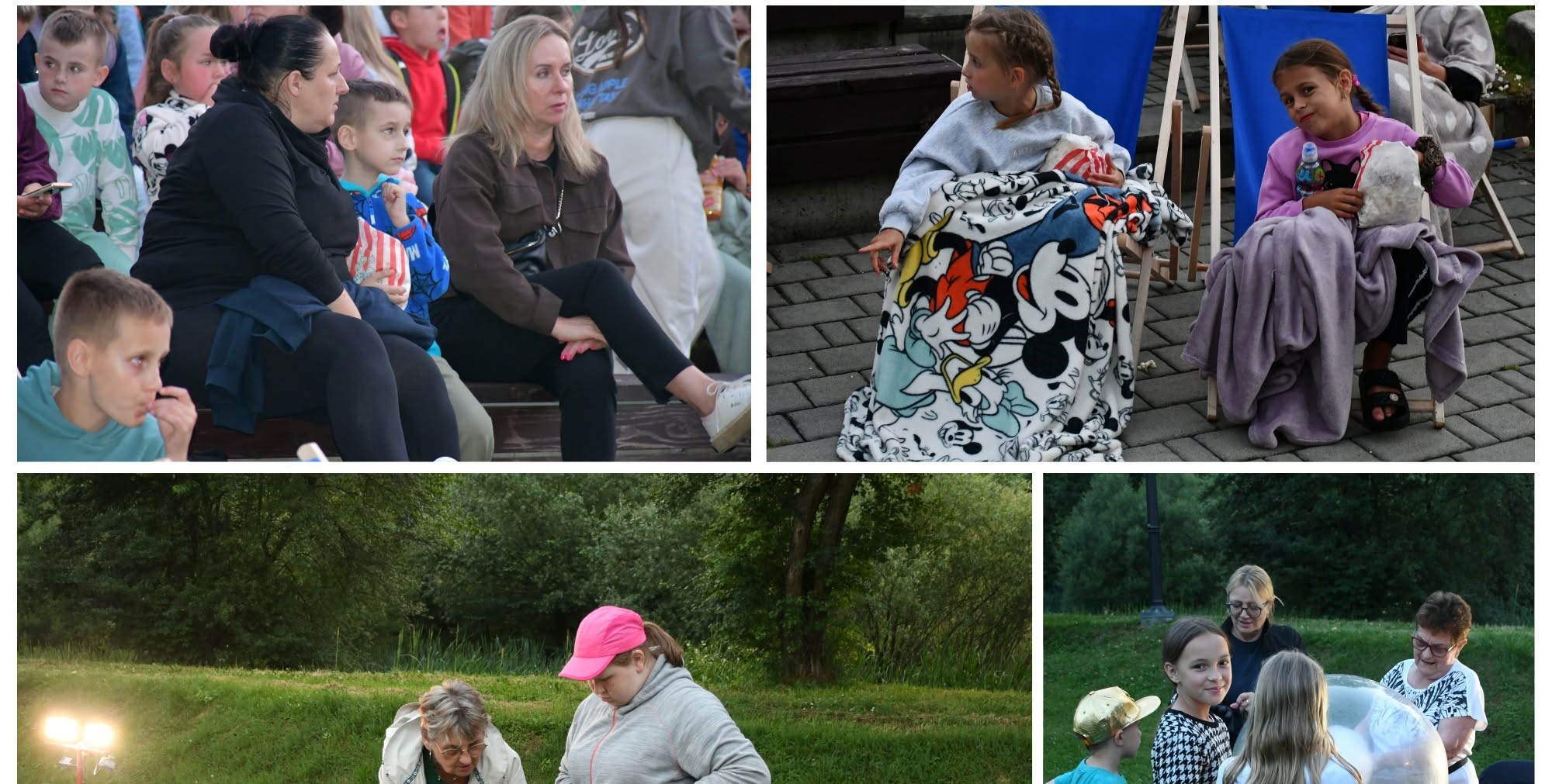 Pierwszy seans plenerowego kina w Porębie Wielkiej