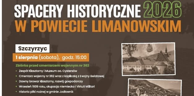 W Szczyrzycu rozpocznie się cykl Spacerów Historycznych 2026