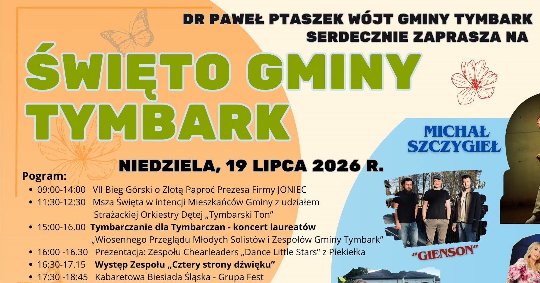 Zaproszenie na Święto Gminy Tymbark