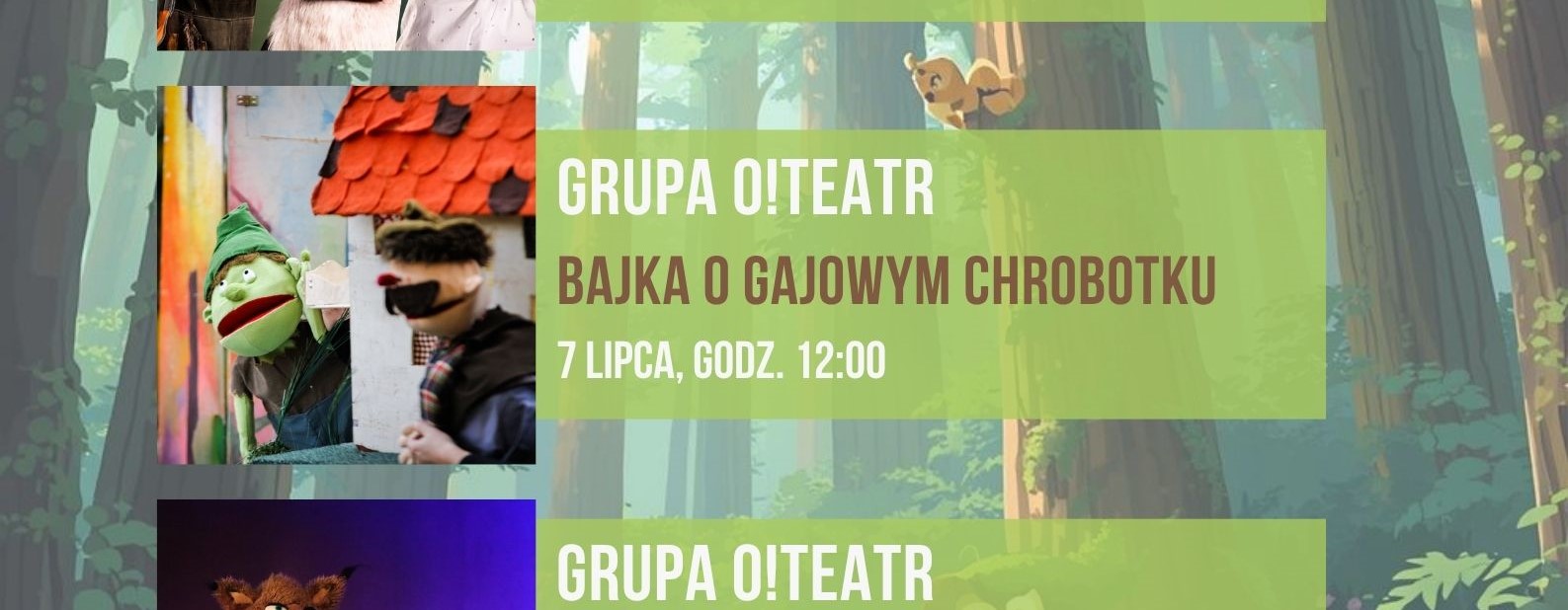„Bajka o gajowym Chrobotku”. Zaproszenie na spektakl