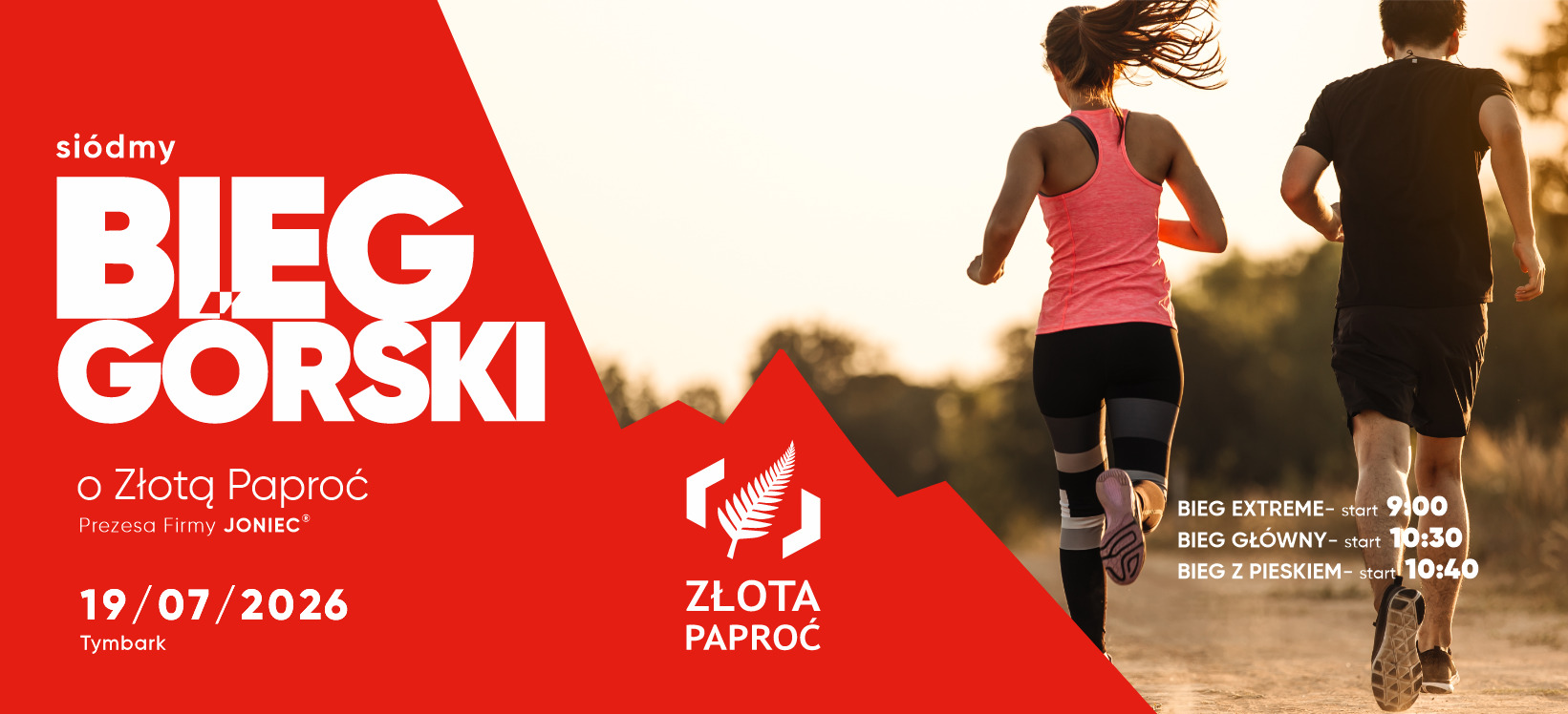 VII Bieg Górski o Złotą Paproć Prezesa Firmy JONIEC® już w najbliższą niedzielę w Tymbarku!