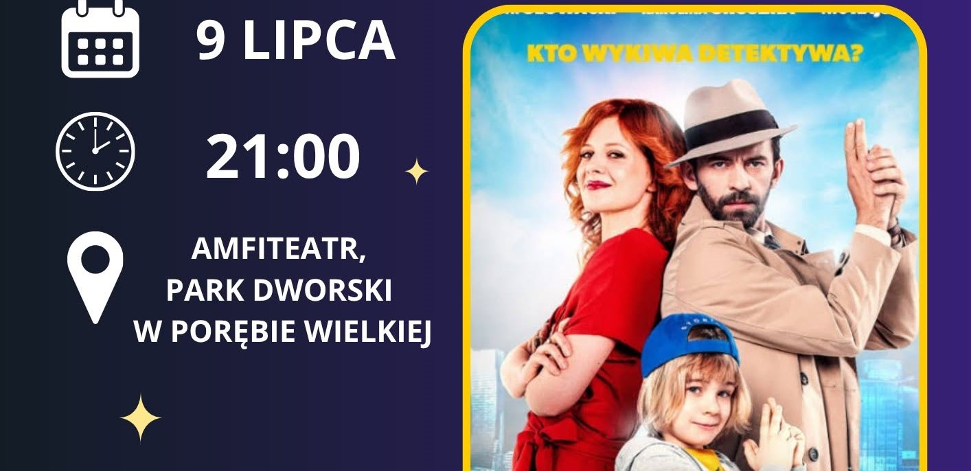 „Detektyw Bruno” w plenerowym kinie w Porębie Wielkiej