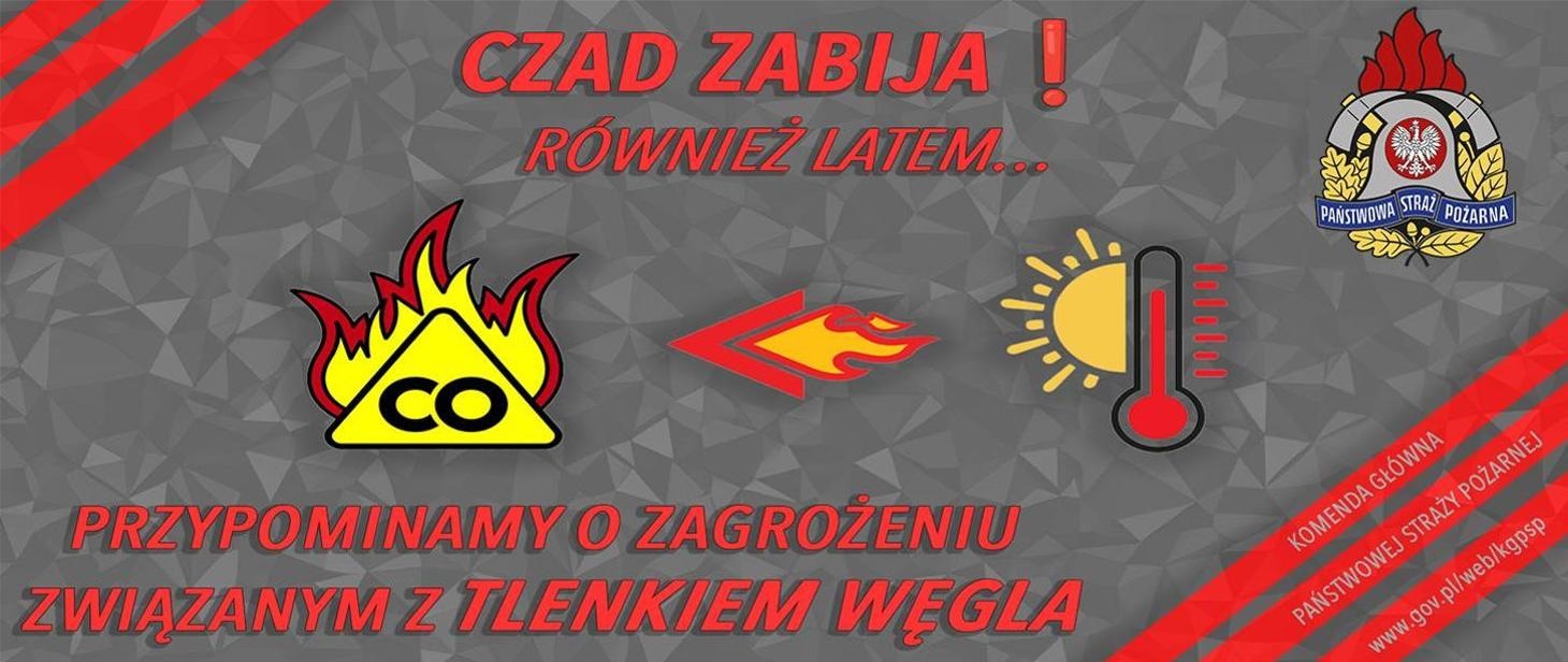 PSP w Limanowej: Uwaga na zatrucia tlenkiem węgla latem!