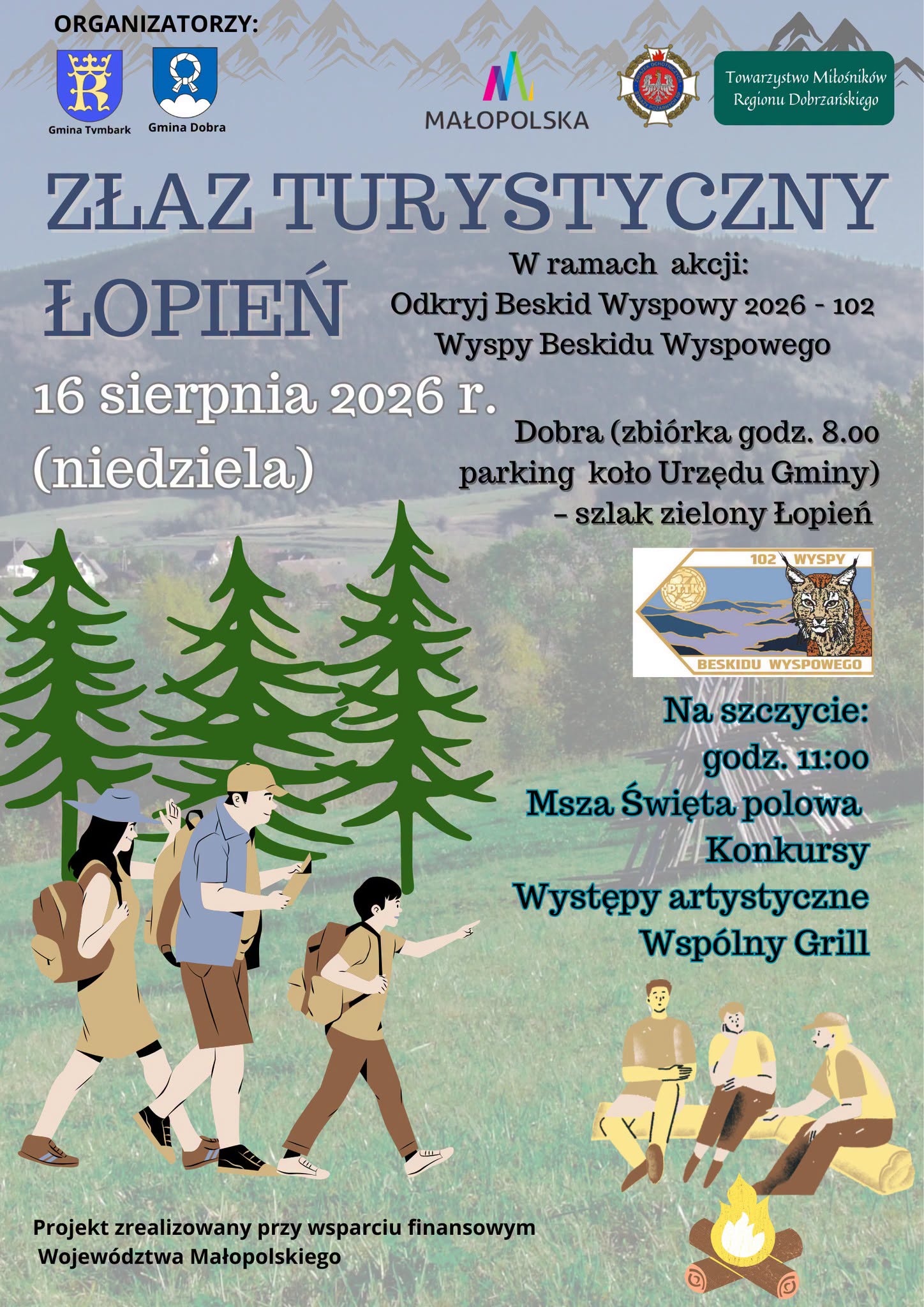 Łopień to kolejny szczyt na trasie odkrywców Beskidu Wyspowego