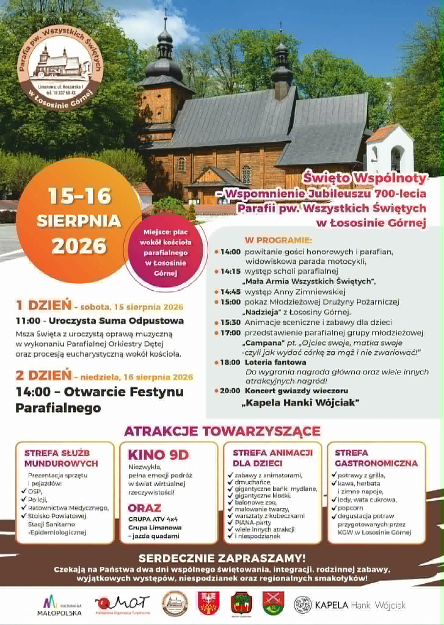 Zaproszenie na Święto Wspólnoty parafii pw. Wszystkich Świętych