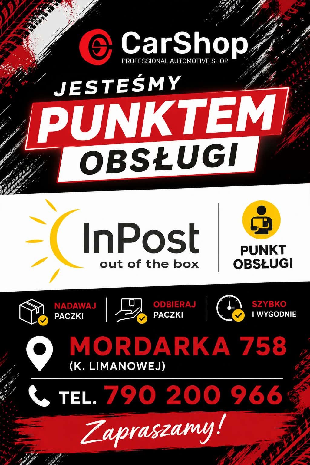 Punkt Furgonetka w CARSHOP Mordarka – wszystkie przesyłki w jednym miejscu!