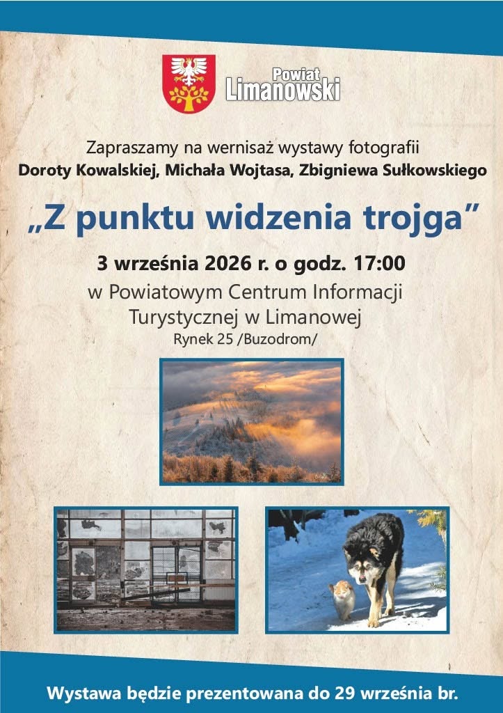 „Z punktu widzenia trojga” – zaproszenie na wernisaż wystawy fotografii