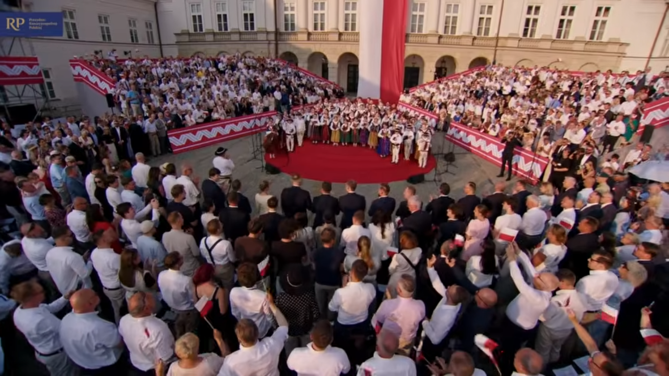 Zespół „Zagórzańska Siła” wystąpił podczas rocznicy zaprzysiężenia prezydenta Karola Nawrockiego