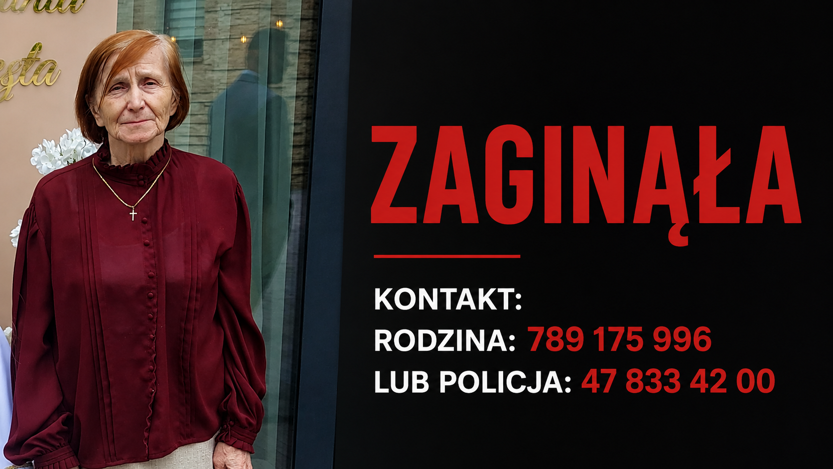 Zaginęła mieszkanka Słopnic. Ostatni raz widziano ją w Starej Wsi
