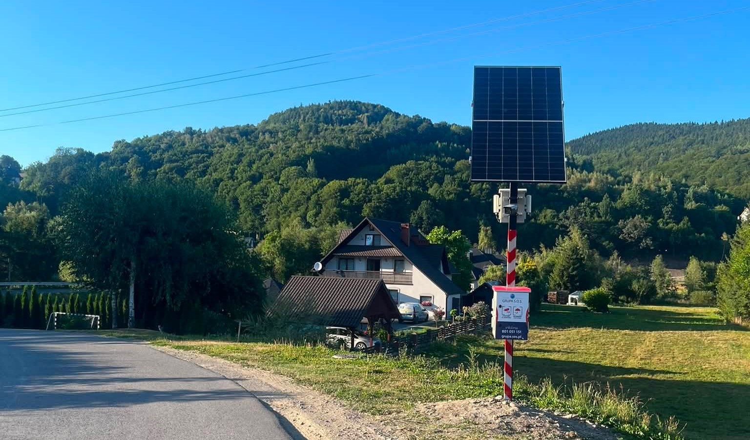 Fotorejestrator przy Kowalówce w Podłopieniu