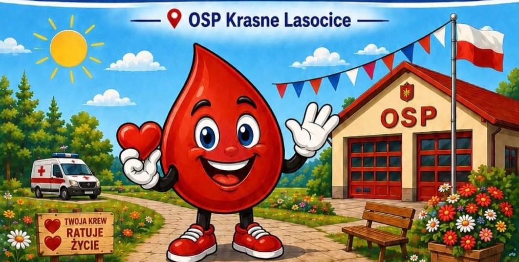 Druhowie OSP w Krasnem-Lasocicach organizują zbiórkę krwi