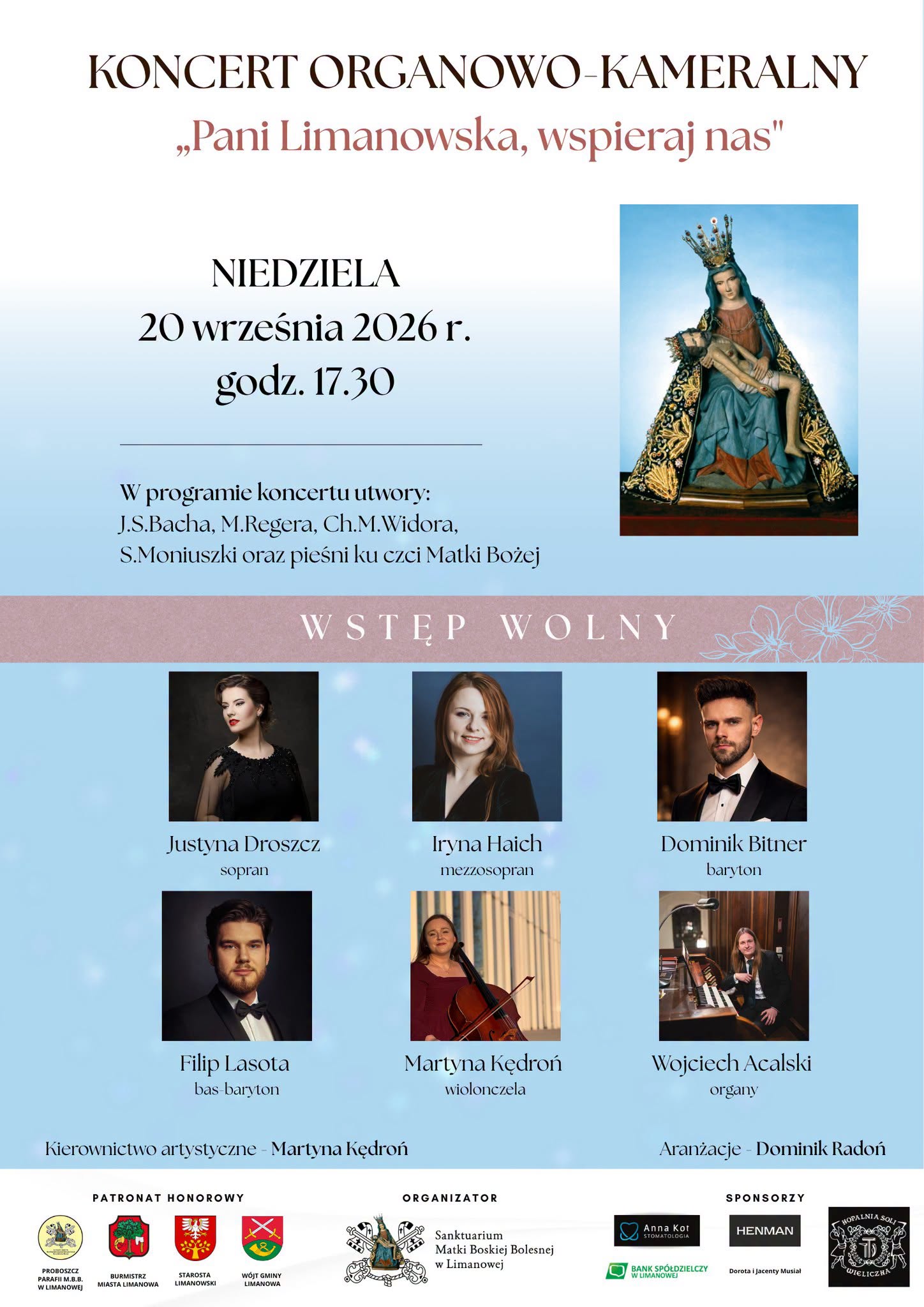 „Pani Limanowska, wspieraj nas”. Zaproszenie na koncert