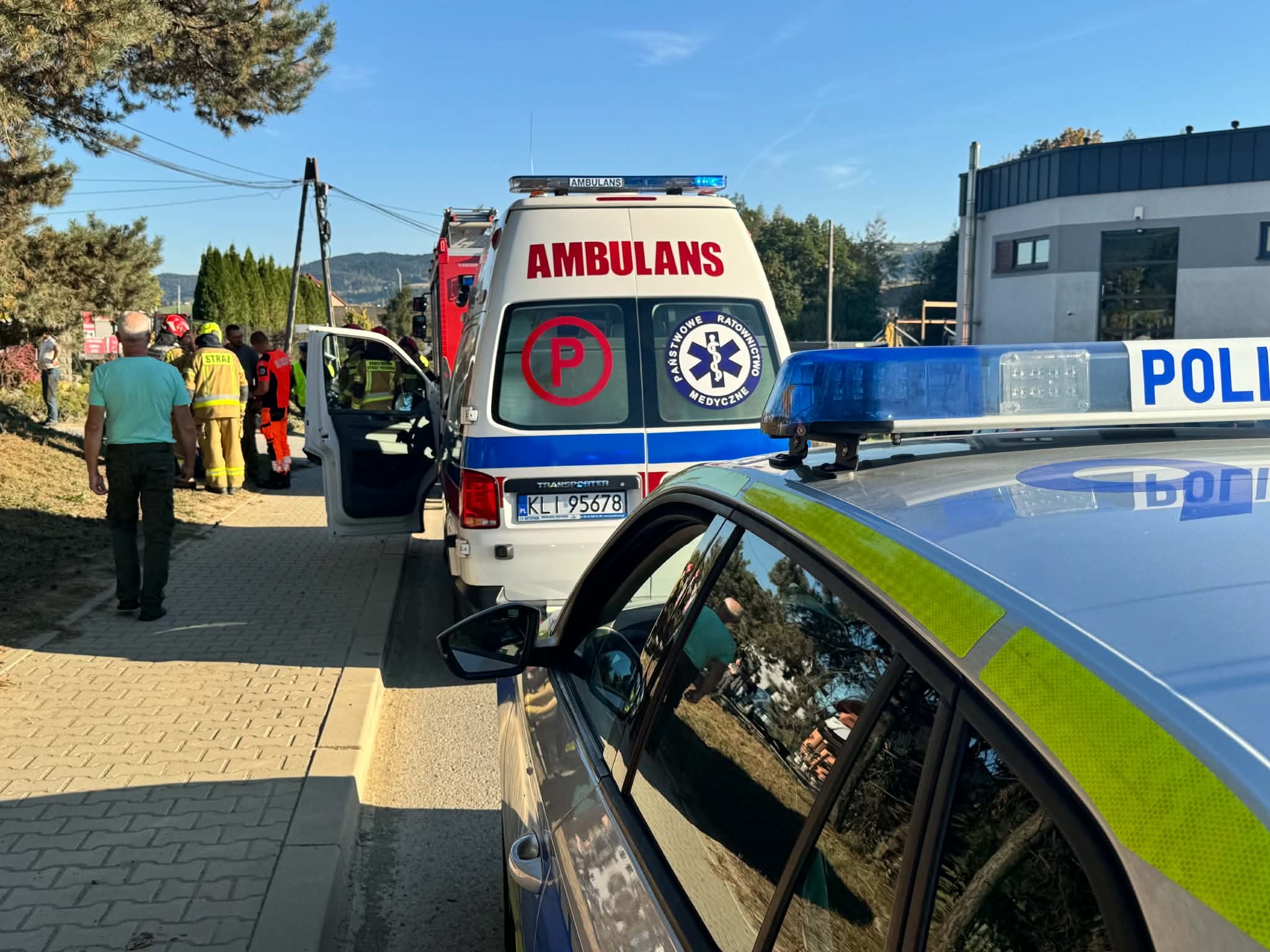 Męcina. Zderzenie samochodu osobowego z motocyklem