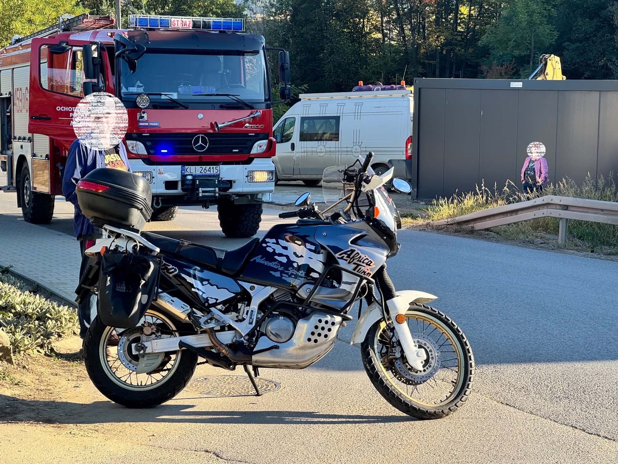 Męcina. Zderzenie samochodu osobowego z motocyklem